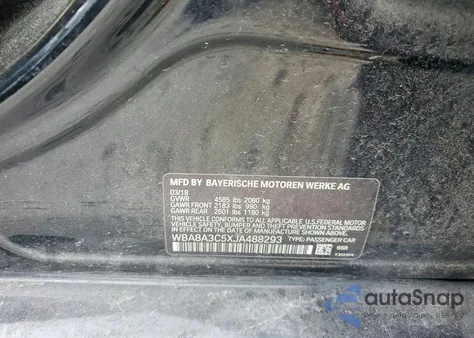 2018 BMW 320 Xi z USA, uszkodzony, nr VIN WBA8A3C5XJA488293